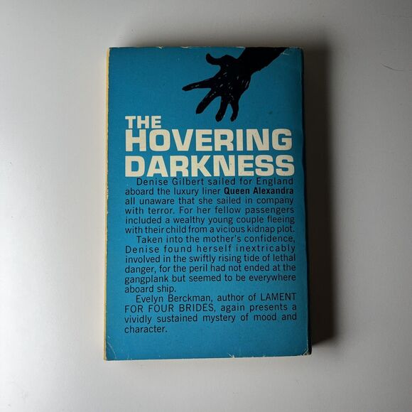 Hovering Darkness Evelyn Berchman Ace 1957 Rare Pulp Horror Romance Paperback - Picture 3 of 5